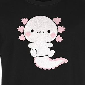 Axolotl T-Shirt, Cute Cartoon Amphibian Graphic for Animal Lovers and Kawaii Fans