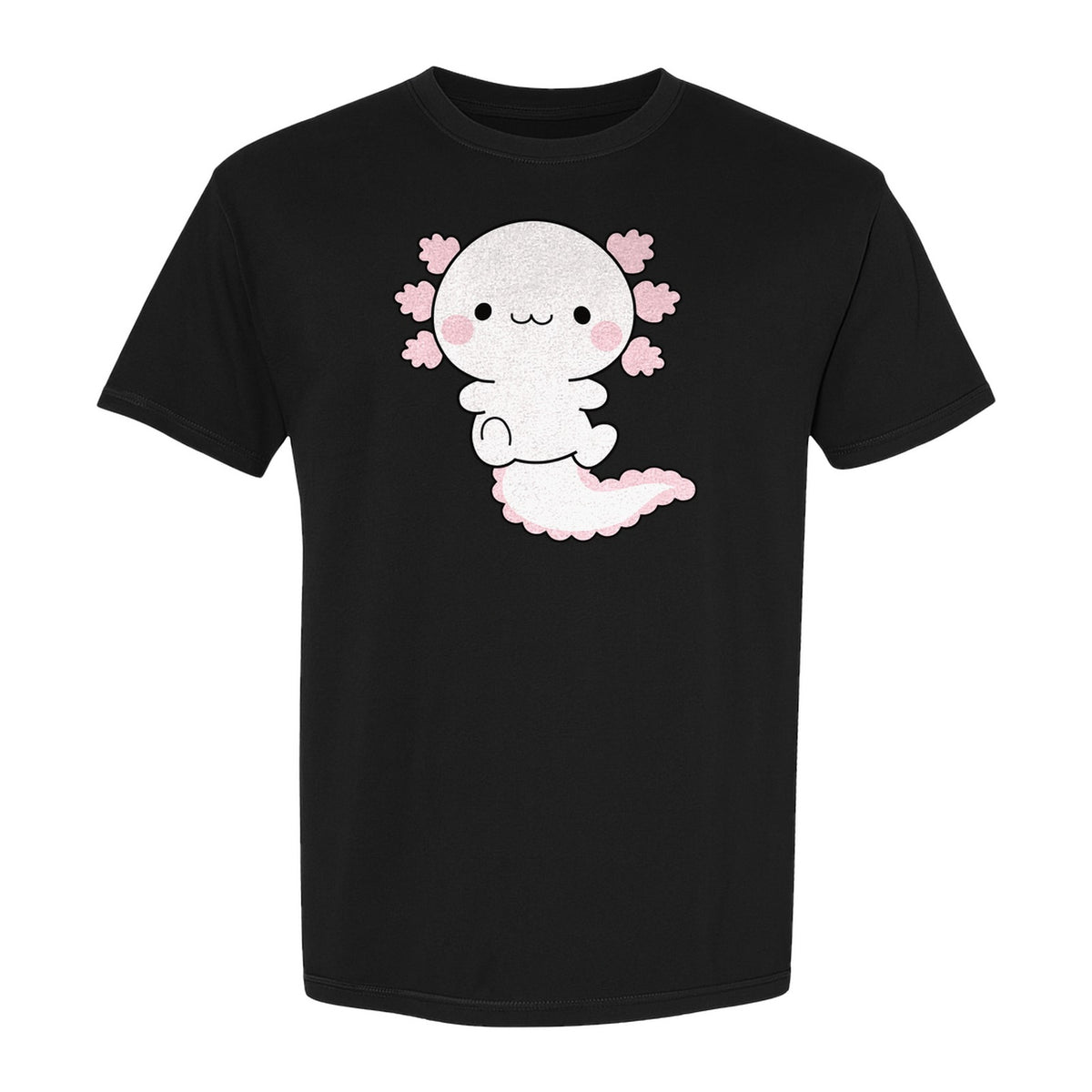 Axolotl T-Shirt, Cute Cartoon Amphibian Graphic for Animal Lovers and Kawaii Fans