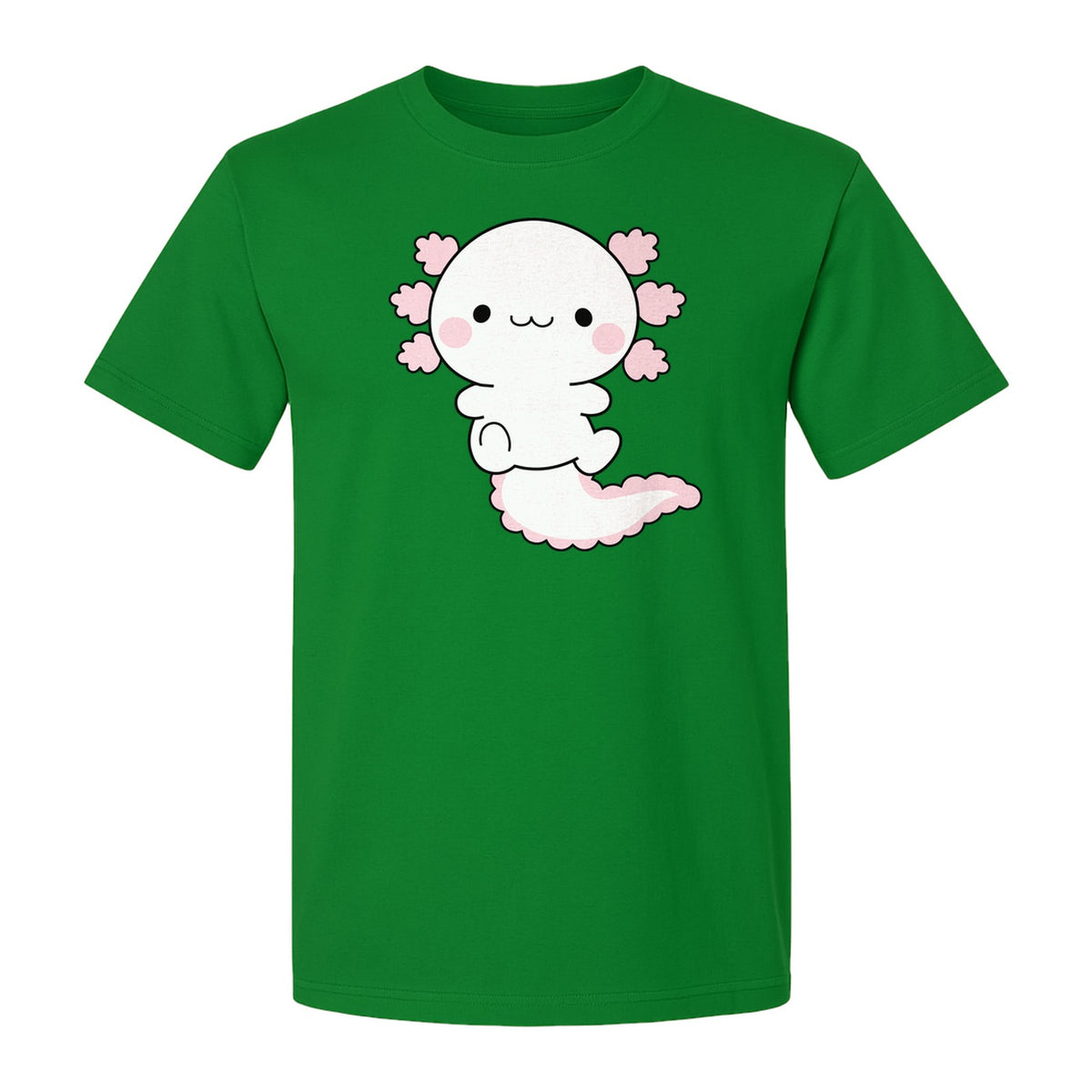 Axolotl T-Shirt, Cute Cartoon Amphibian Graphic for Animal Lovers and Kawaii Fans