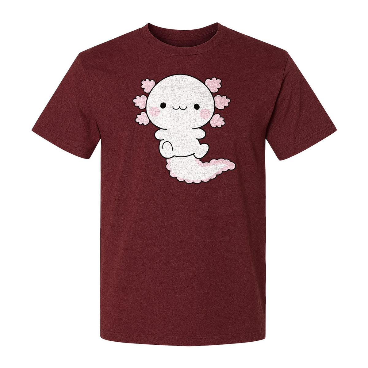 Axolotl T-Shirt, Cute Cartoon Amphibian Graphic for Animal Lovers and Kawaii Fans