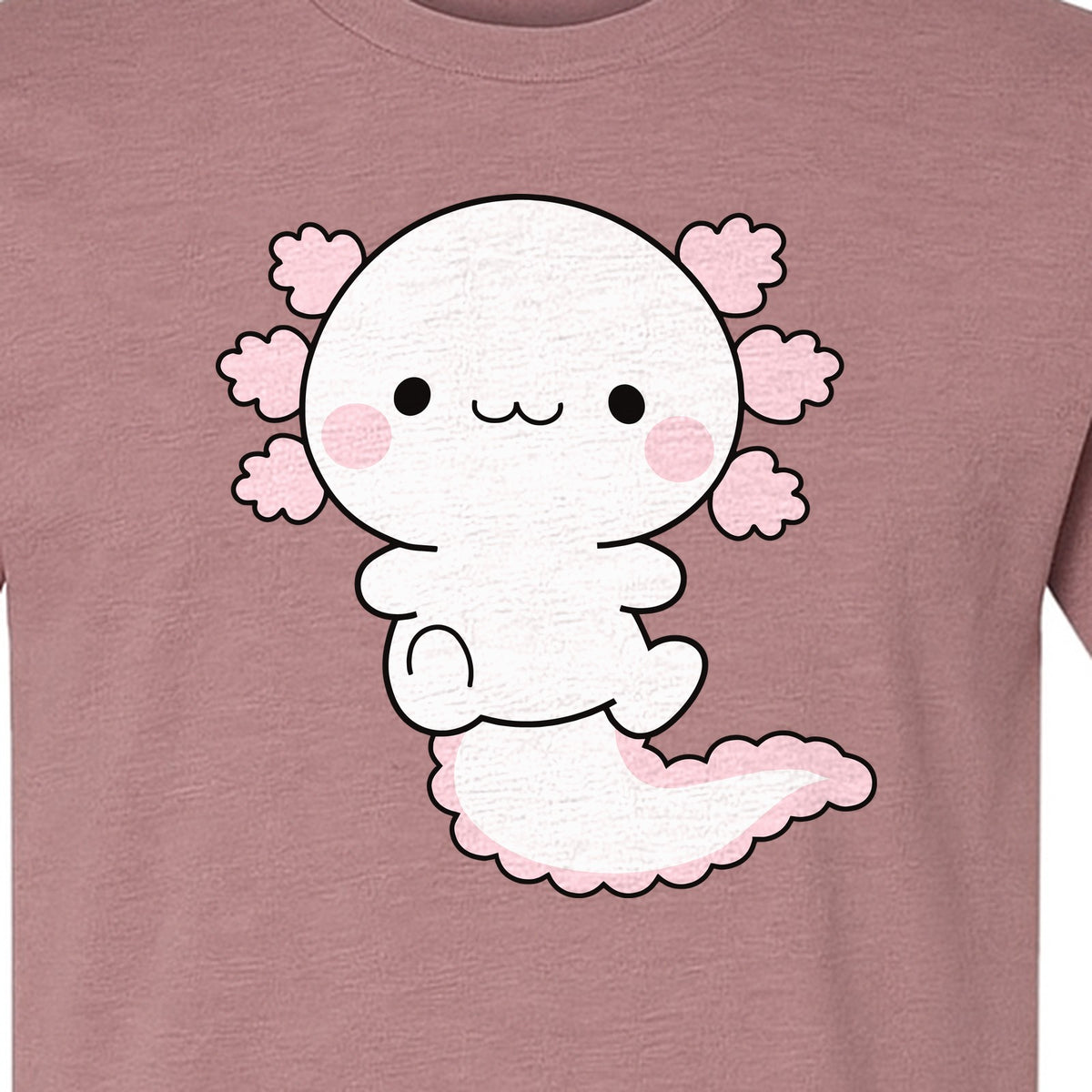 Axolotl T-Shirt, Cute Cartoon Amphibian Graphic for Animal Lovers and Kawaii Fans