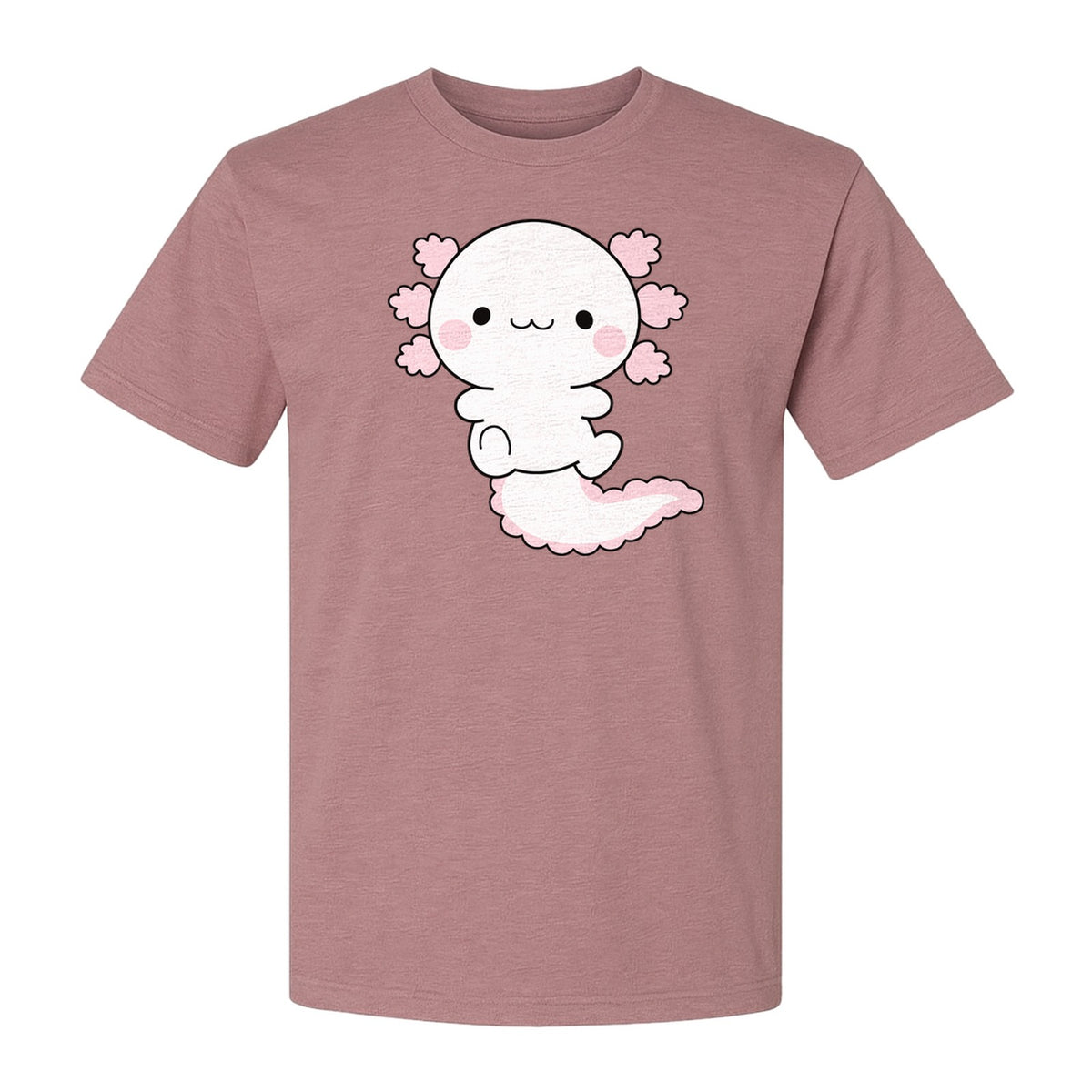 Axolotl T-Shirt, Cute Cartoon Amphibian Graphic for Animal Lovers and Kawaii Fans
