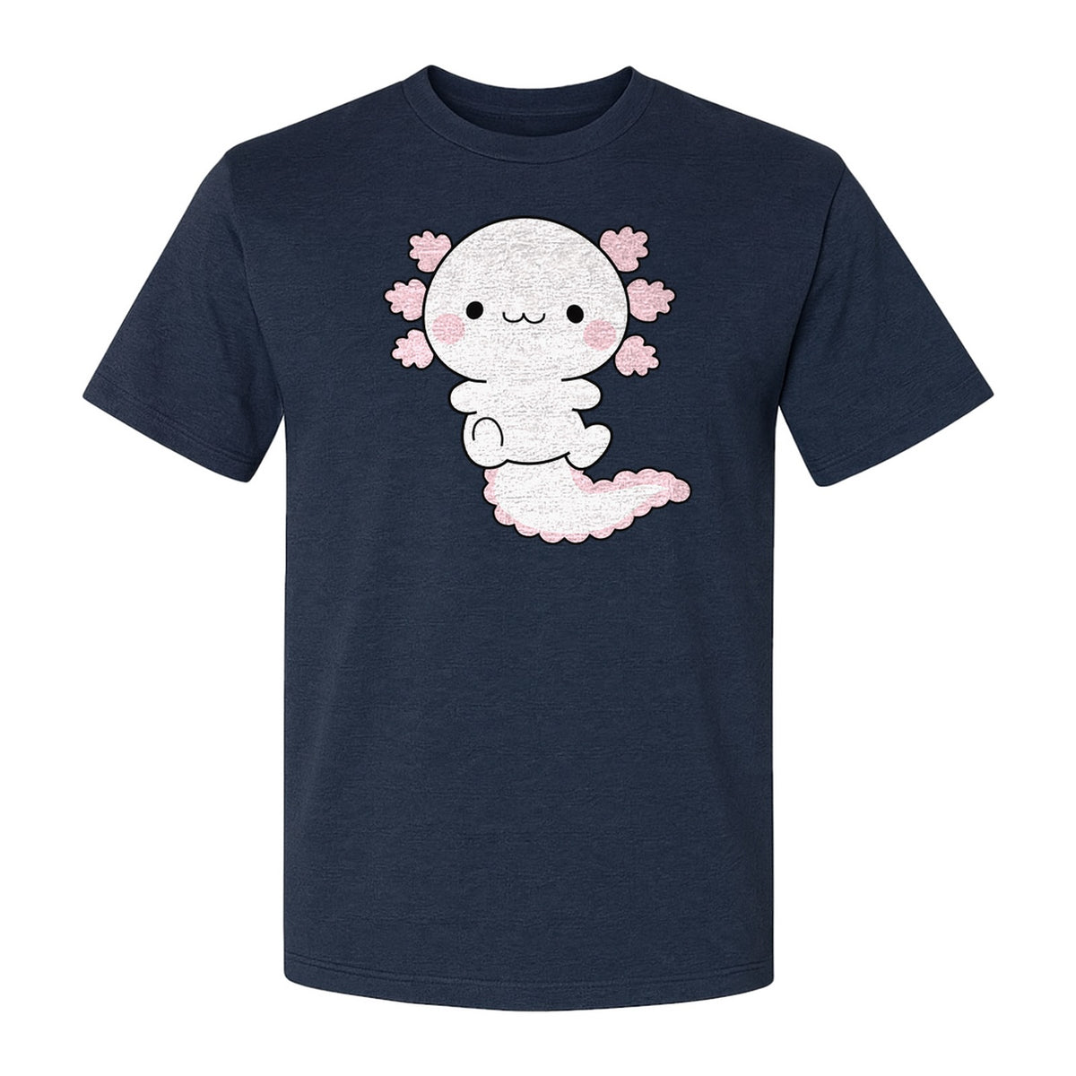 Axolotl T-Shirt, Cute Cartoon Amphibian Graphic for Animal Lovers and Kawaii Fans