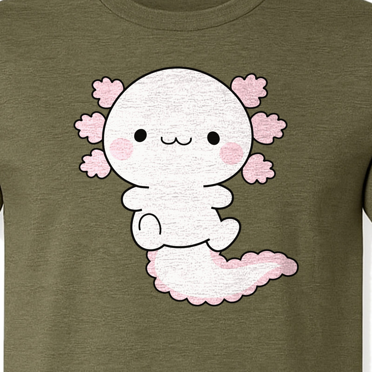 Axolotl T-Shirt, Cute Cartoon Amphibian Graphic for Animal Lovers and Kawaii Fans