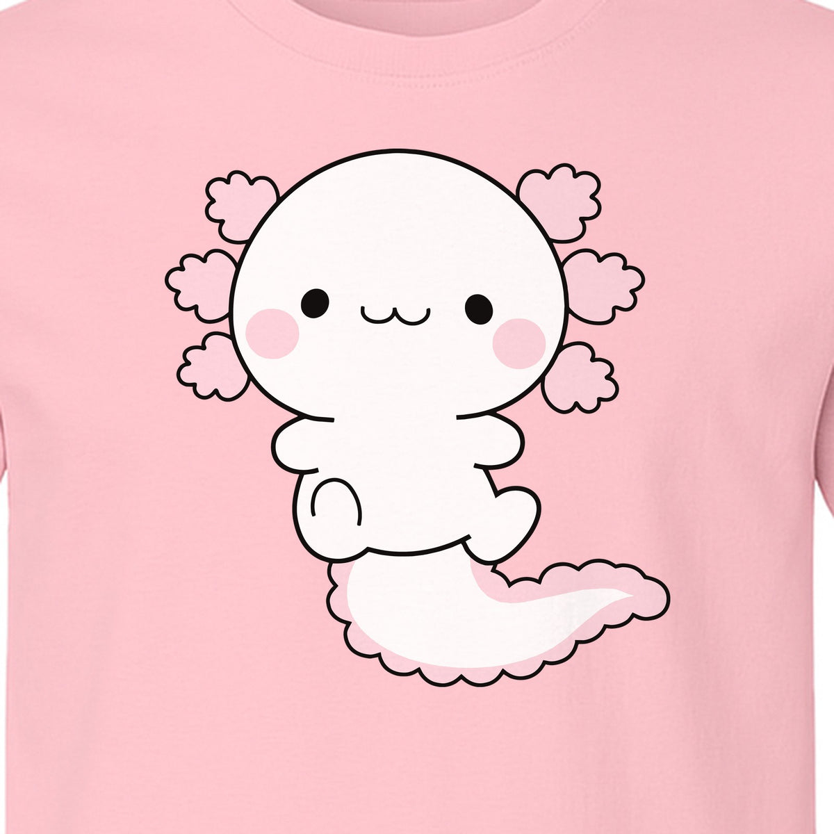 Axolotl T-Shirt, Cute Cartoon Amphibian Graphic for Animal Lovers and Kawaii Fans