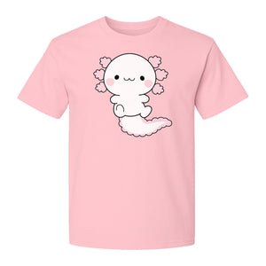 Axolotl T-Shirt, Cute Cartoon Amphibian Graphic for Animal Lovers and Kawaii Fans