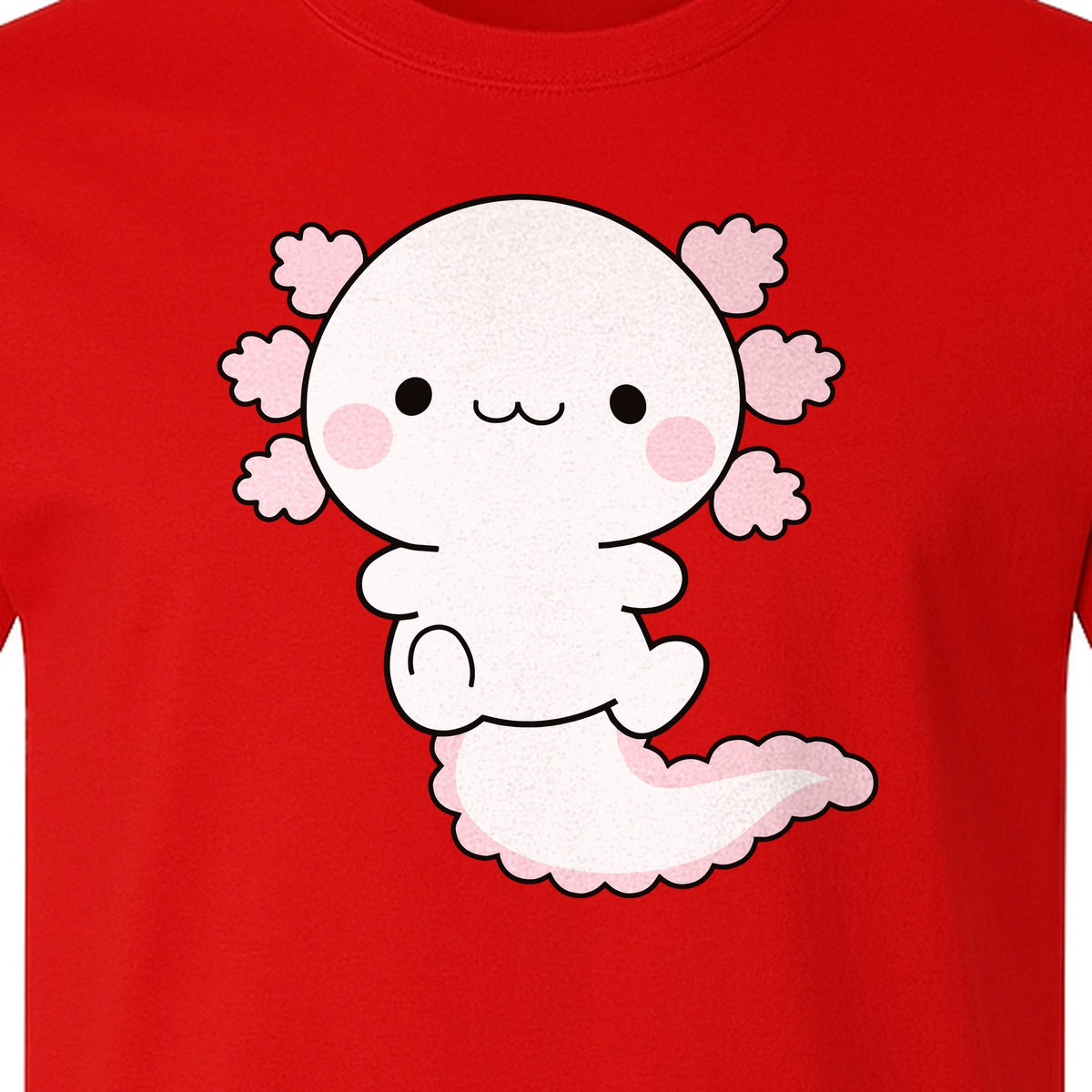 Axolotl T-Shirt, Cute Cartoon Amphibian Graphic for Animal Lovers and Kawaii Fans