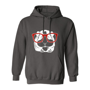 Guinea Pig Hoodie with Glasses, Funny Fluffy Animal Pullover for Pet Owners and Adult Birthdays