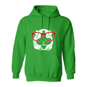 Guinea Pig Hoodie with Glasses, Funny Fluffy Animal Pullover for Pet Owners and Adult Birthdays
