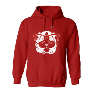 Guinea Pig Hoodie with Glasses, Funny Fluffy Animal Pullover for Pet Owners and Adult Birthdays