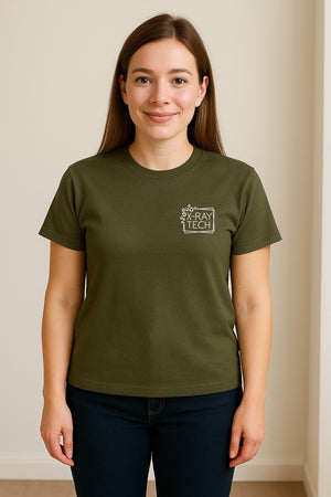 X-Ray Tech T-Shirt, Small Pocket Science Design for Radiology Technicians and Students
