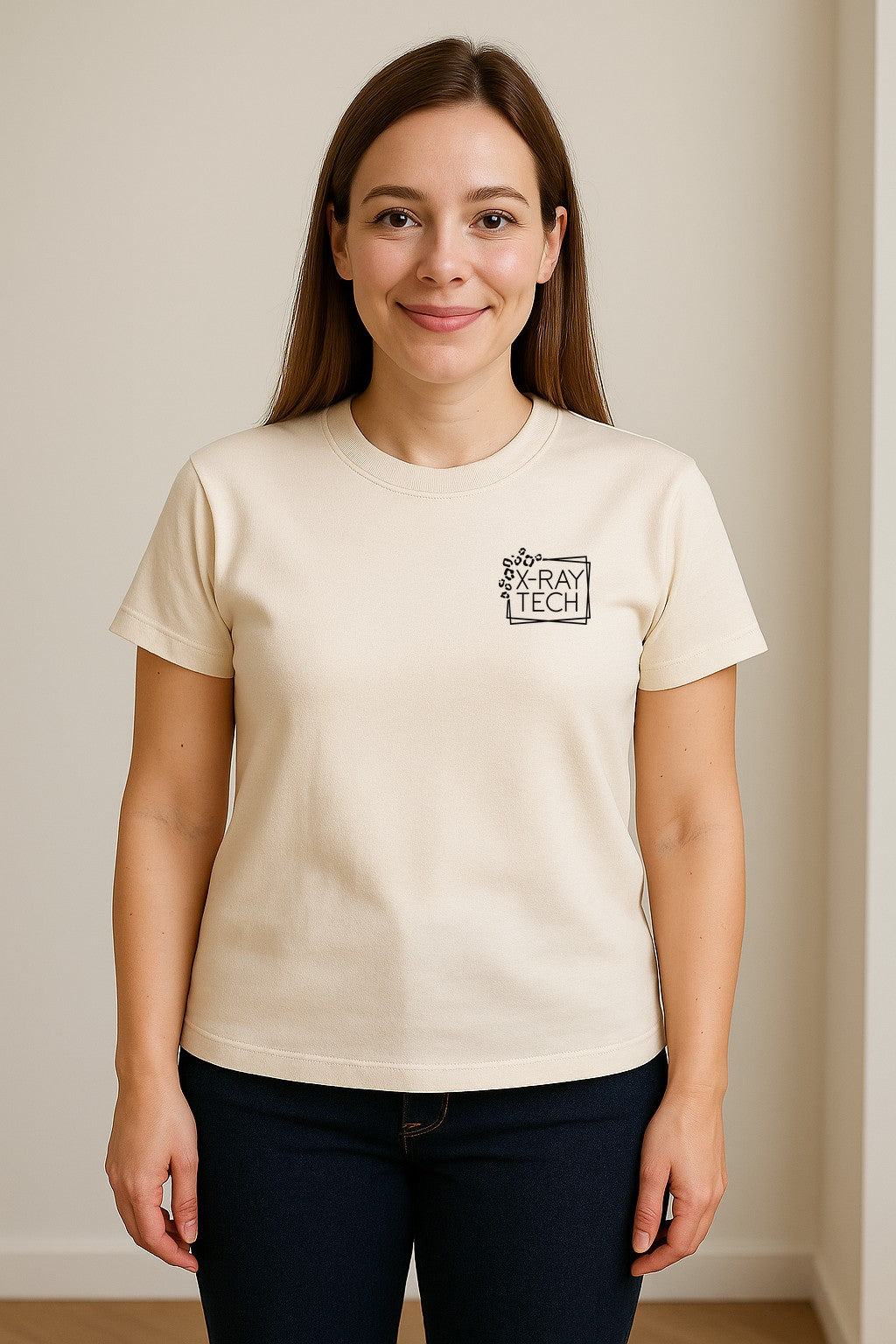 X-Ray Tech T-Shirt, Small Pocket Science Design for Radiology Technicians and Students