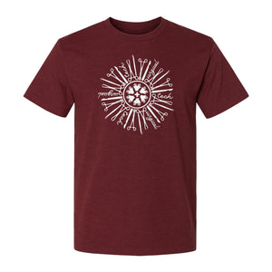 Surgical Tech T-Shirt, White Instrument Circle Design for Operating Room Technologists