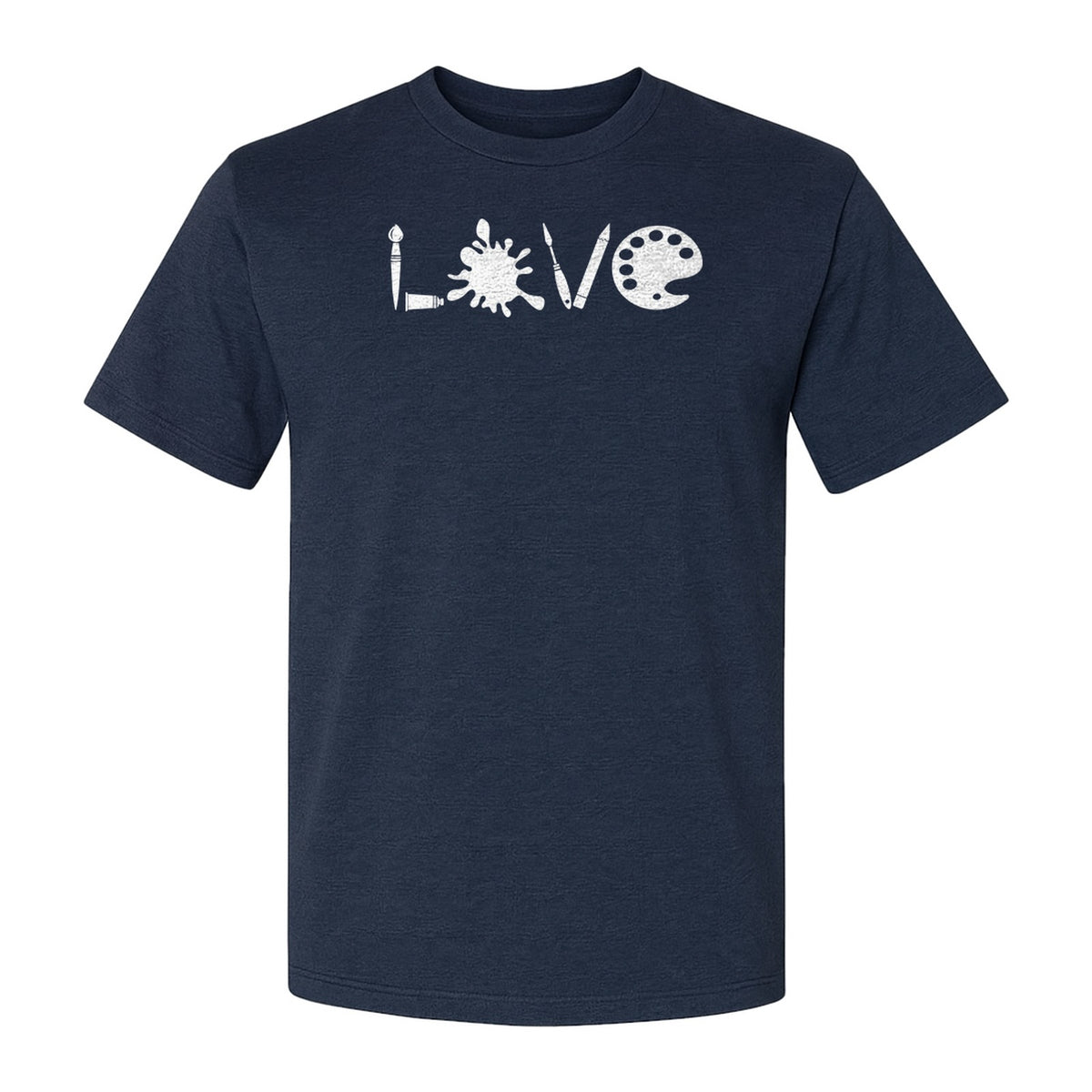 Artist T-Shirt, Love Palette and Paintbrush Graphic for Art Teachers and Painters