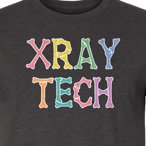 X-Ray Tech T-Shirt, Retro Letter Design for Radiology Technologists and Students