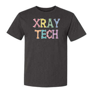 X-Ray Tech T-Shirt, Retro Letter Design for Radiology Technologists and Students