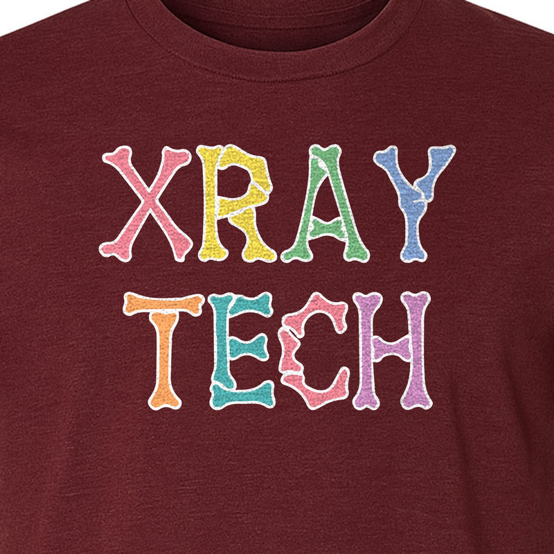 X-Ray Tech T-Shirt, Retro Letter Design for Radiology Technologists and Students