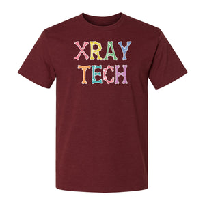 X-Ray Tech T-Shirt, Retro Letter Design for Radiology Technologists and Students