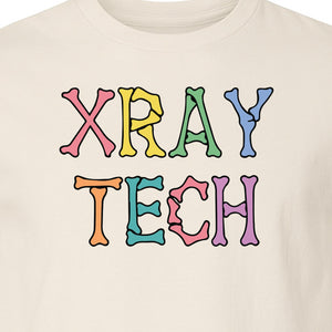 X-Ray Tech T-Shirt, Retro Letter Design for Radiology Technologists and Students