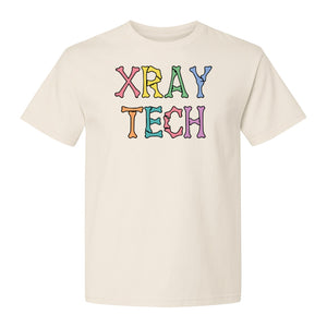 X-Ray Tech T-Shirt, Retro Letter Design for Radiology Technologists and Students