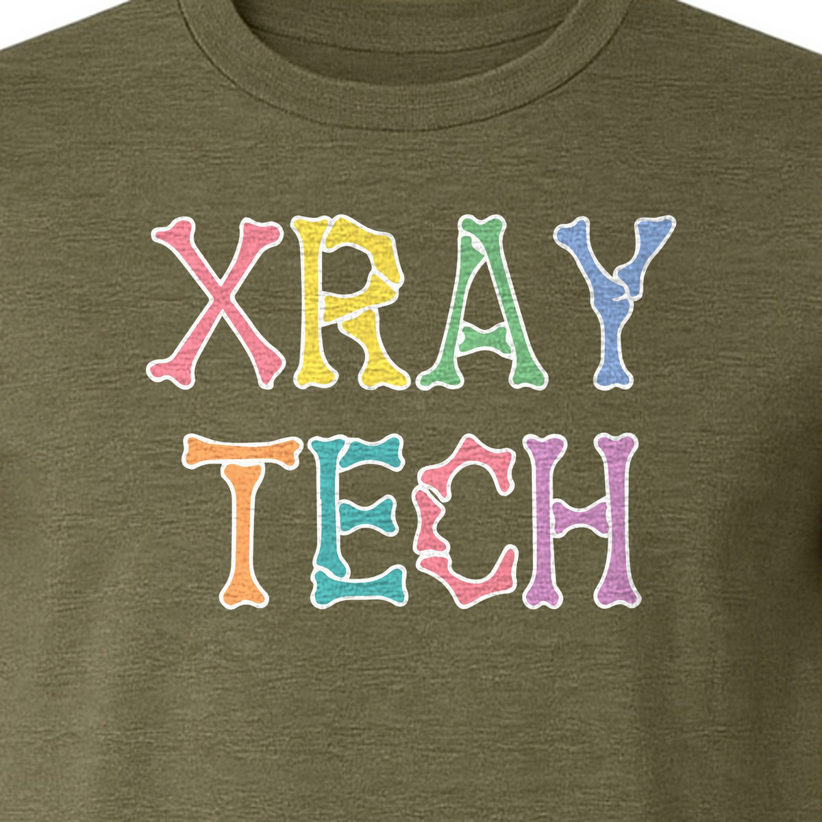 X-Ray Tech T-Shirt, Retro Letter Design for Radiology Technologists and Students