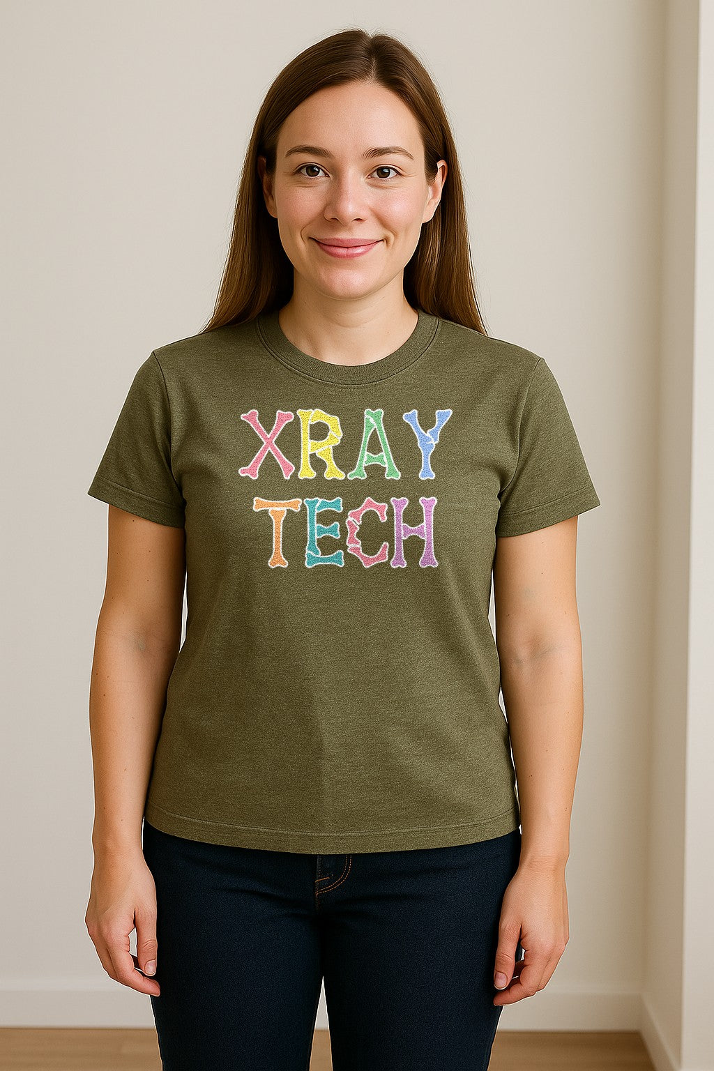 X-Ray Tech T-Shirt, Retro Letter Design for Radiology Technologists and Students