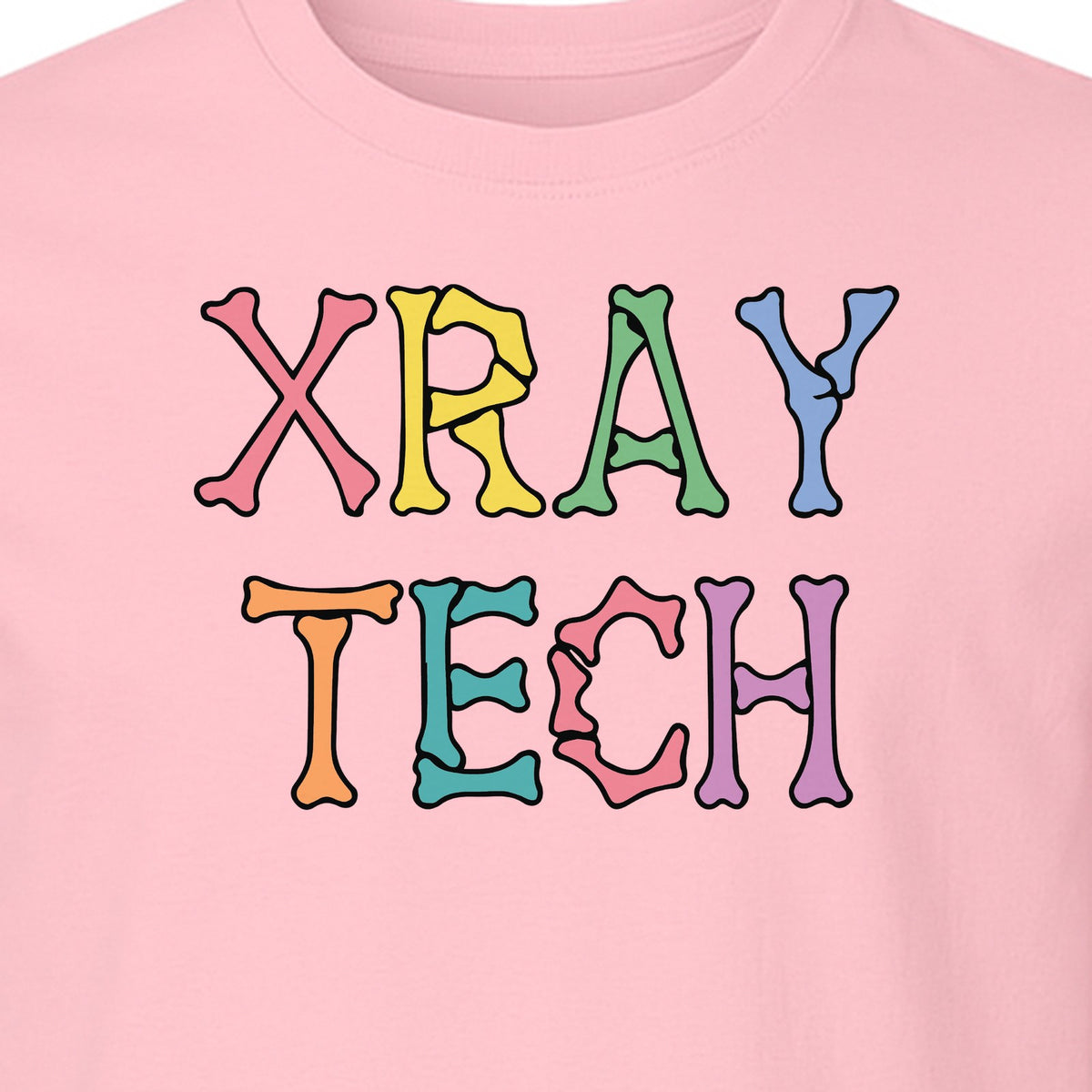 X-Ray Tech T-Shirt, Retro Letter Design for Radiology Technologists and Students