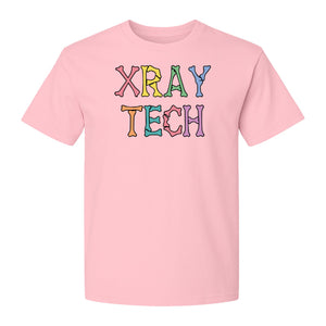 X-Ray Tech T-Shirt, Retro Letter Design for Radiology Technologists and Students