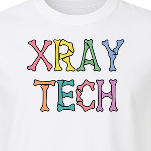 X-Ray Tech T-Shirt, Retro Letter Design for Radiology Technologists and Students