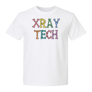 X-Ray Tech T-Shirt, Retro Letter Design for Radiology Technologists and Students