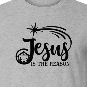 Jesus Is The Reason Christmas T-Shirt, Christian Nativity Star Faith Holiday Gift