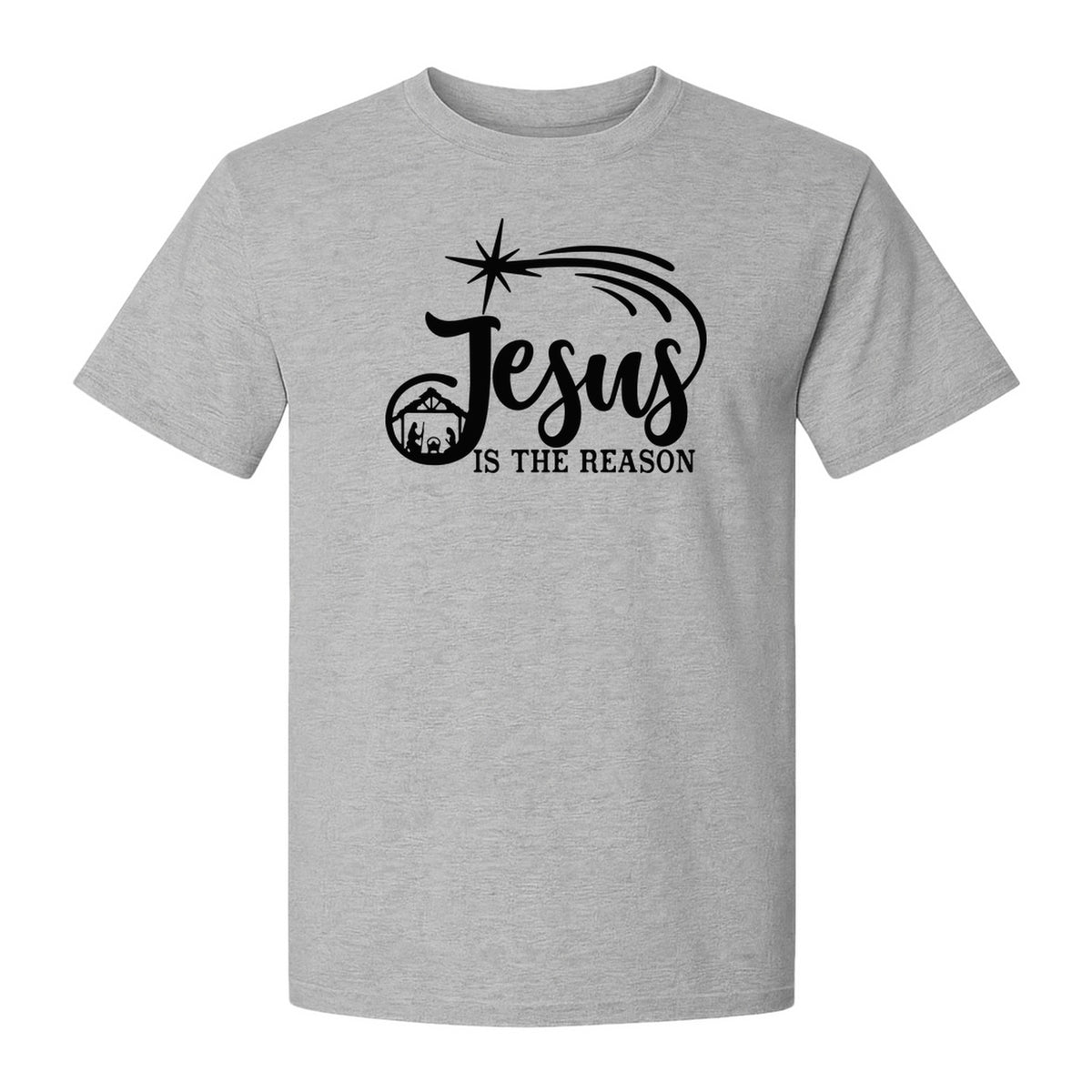 Jesus Is The Reason Christmas T-Shirt, Christian Nativity Star Faith Holiday Gift