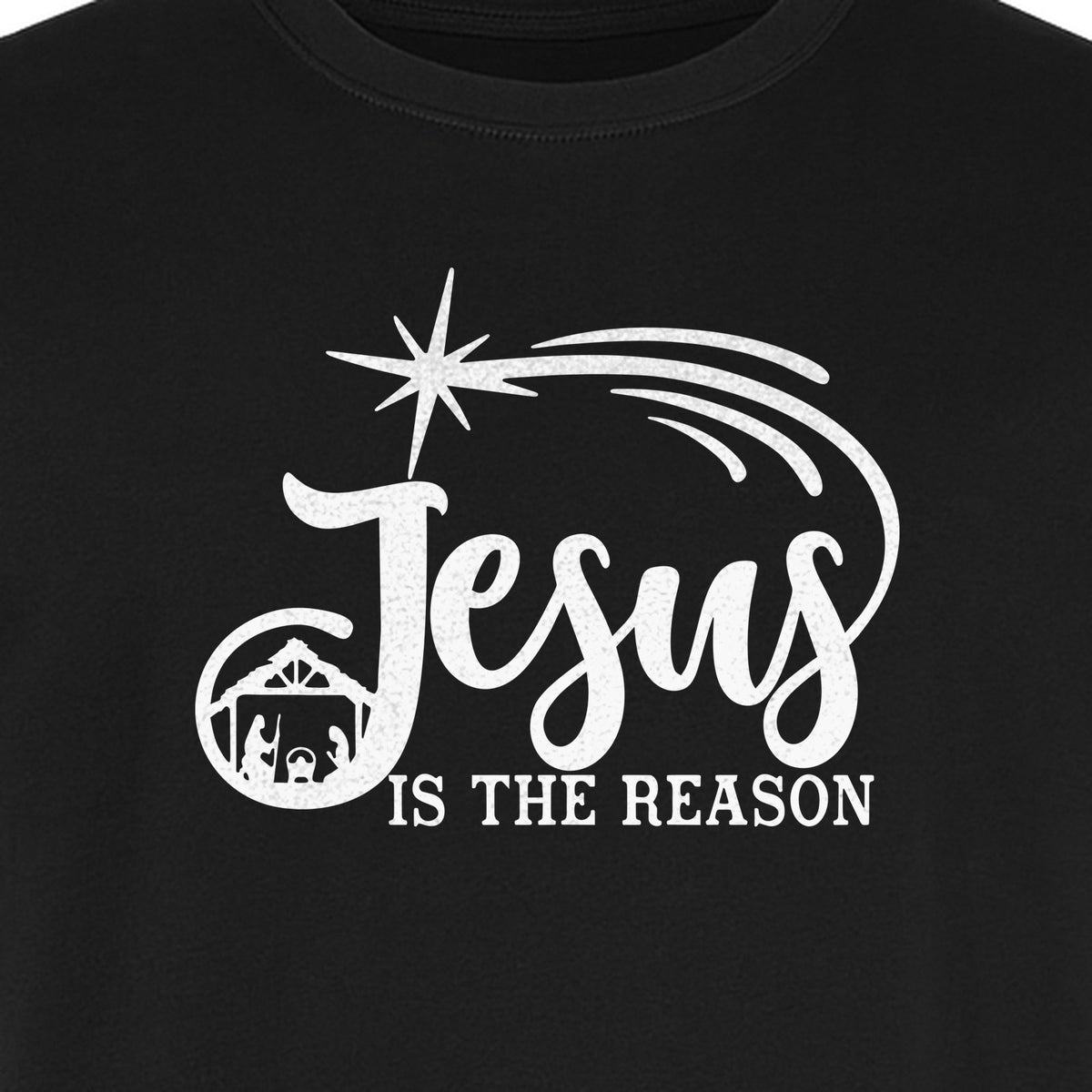 Jesus Is The Reason Christmas T-Shirt, Christian Nativity Star Faith Holiday Gift