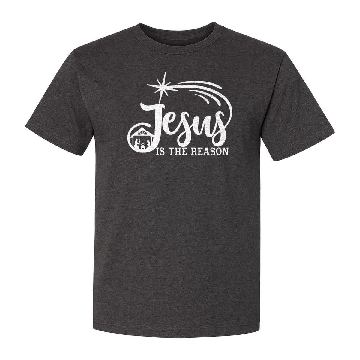 Jesus Is The Reason Christmas T-Shirt, Christian Nativity Star Faith Holiday Gift