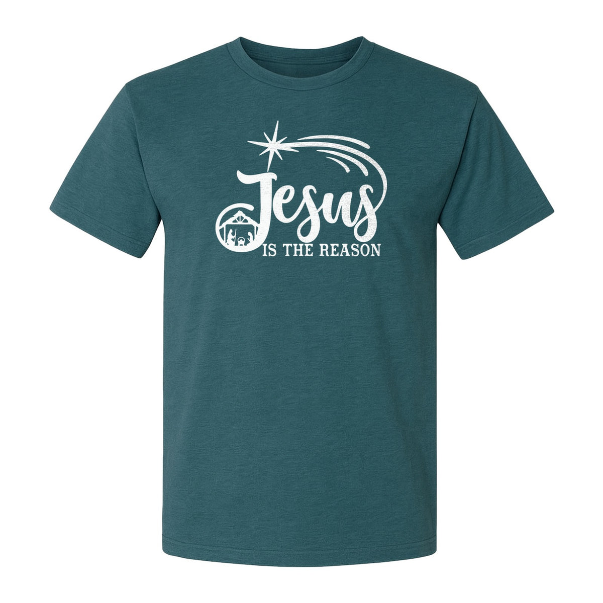 Jesus Is The Reason Christmas T-Shirt, Christian Nativity Star Faith Holiday Gift