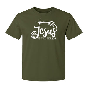 Jesus Is The Reason Christmas T-Shirt, Christian Nativity Star Faith Holiday Gift