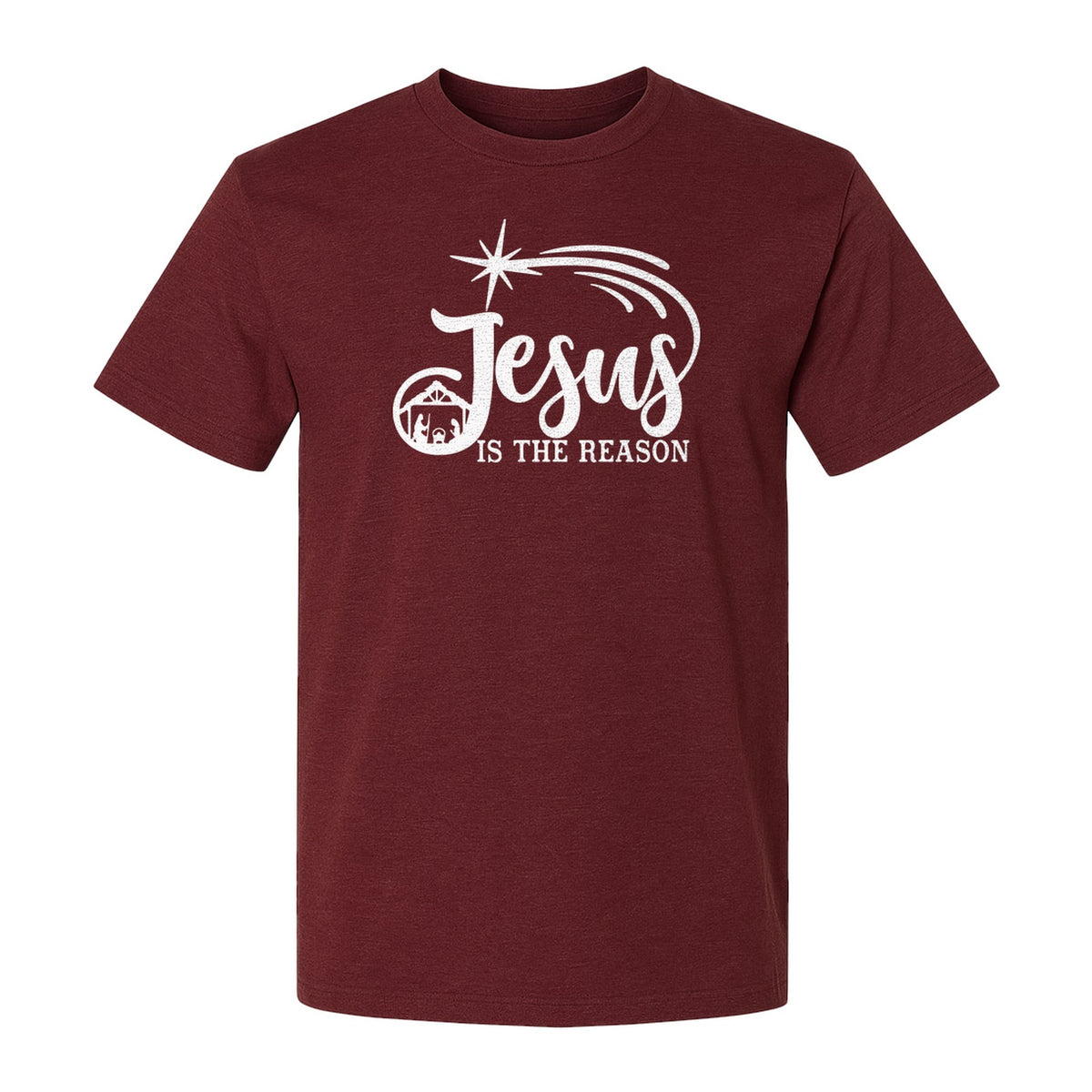 Jesus Is The Reason Christmas T-Shirt, Christian Nativity Star Faith Holiday Gift
