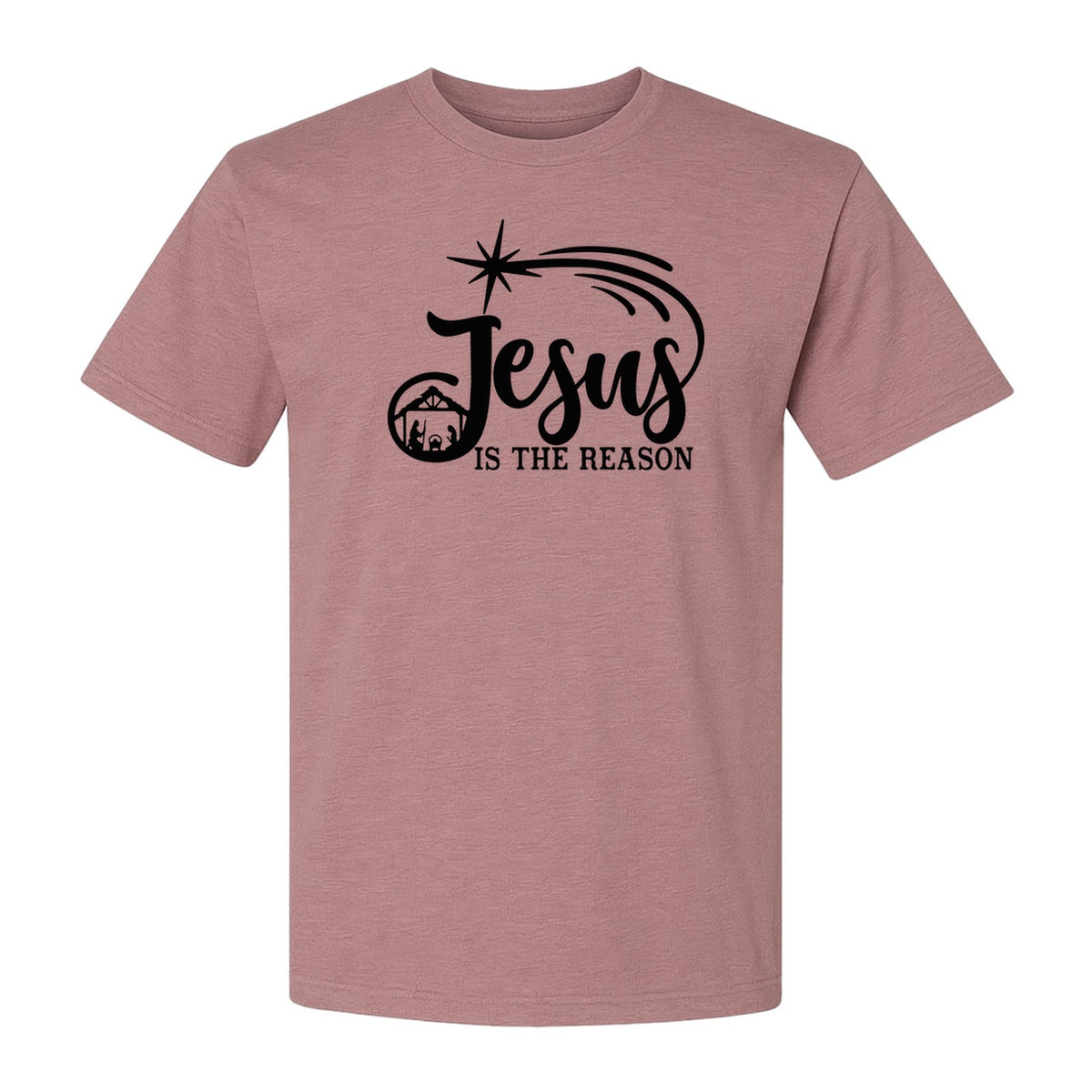Jesus Is The Reason Christmas T-Shirt, Christian Nativity Star Faith Holiday Gift