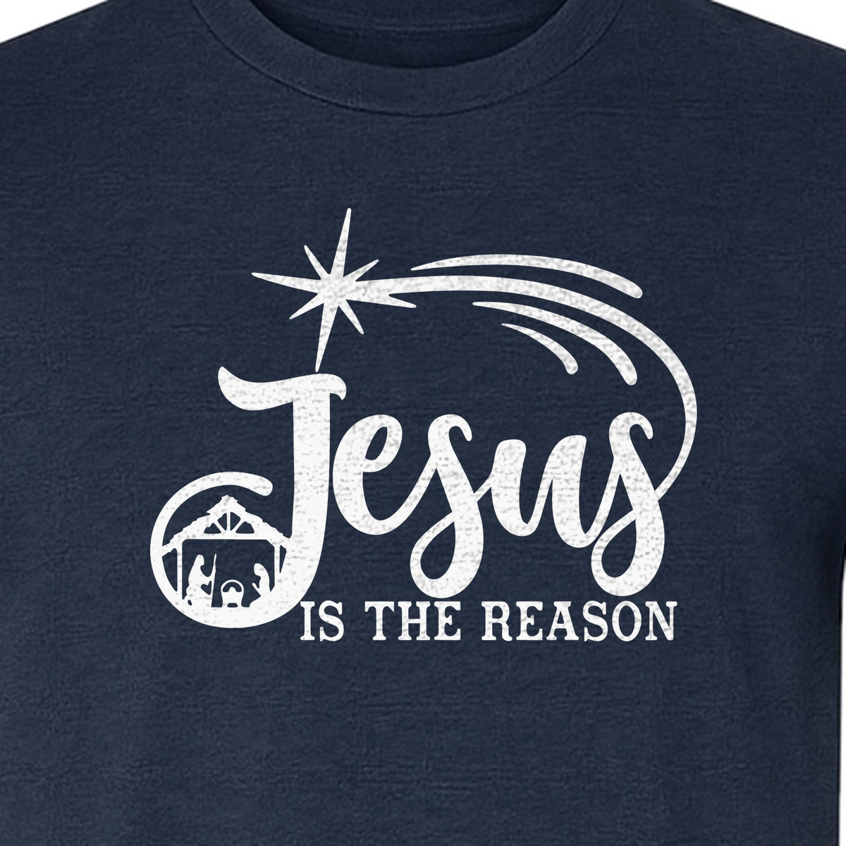Jesus Is The Reason Christmas T-Shirt, Christian Nativity Star Faith Holiday Gift