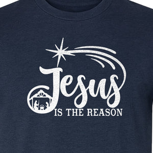 Jesus Is The Reason Christmas T-Shirt, Christian Nativity Star Faith Holiday Gift