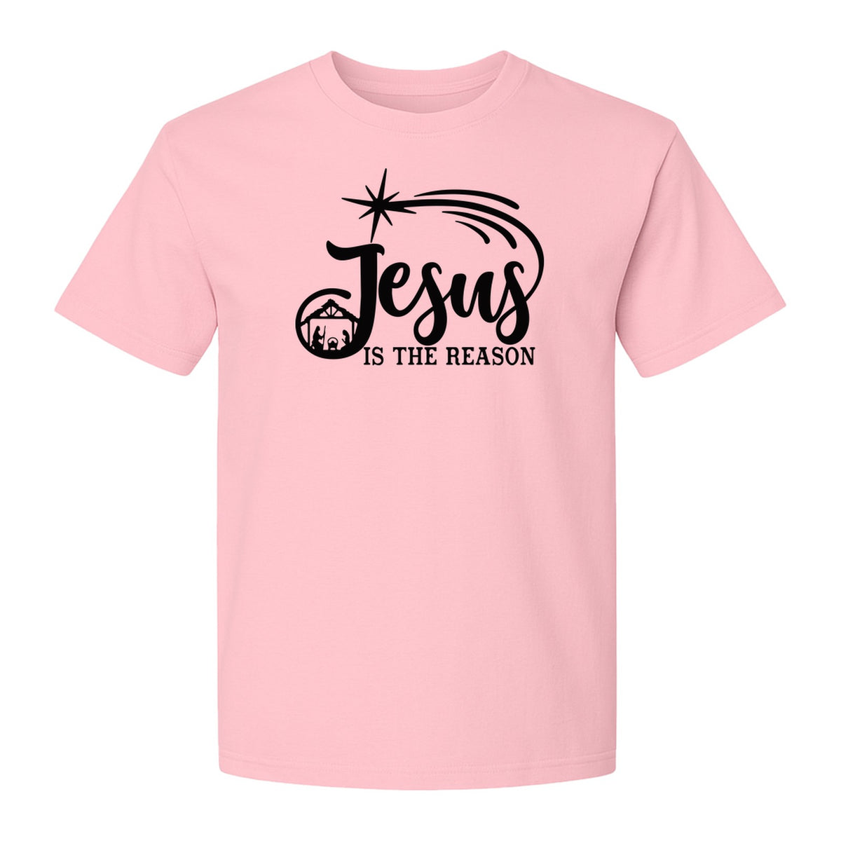 Jesus Is The Reason Christmas T-Shirt, Christian Nativity Star Faith Holiday Gift