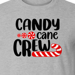 Christmas T-Shirt, Candy Cane Crew Graphic for Matching Family Holiday Parties