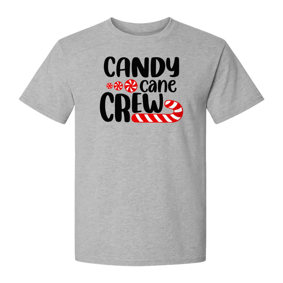 Christmas T-Shirt, Candy Cane Crew Graphic for Matching Family Holiday Parties