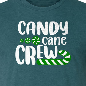 Christmas T-Shirt, Candy Cane Crew Graphic for Matching Family Holiday Parties