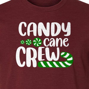 Christmas T-Shirt, Candy Cane Crew Graphic for Matching Family Holiday Parties