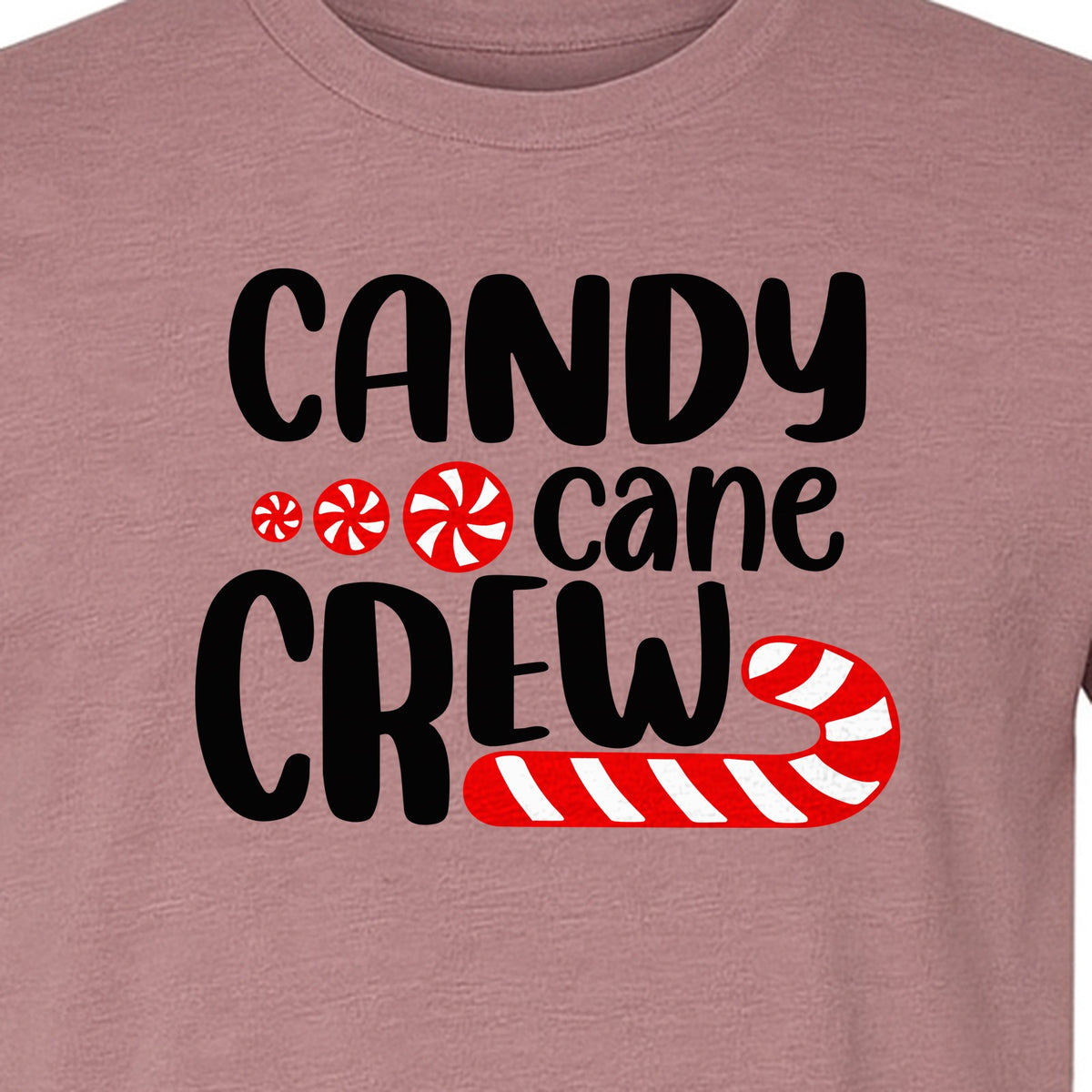 Christmas T-Shirt, Candy Cane Crew Graphic for Matching Family Holiday Parties