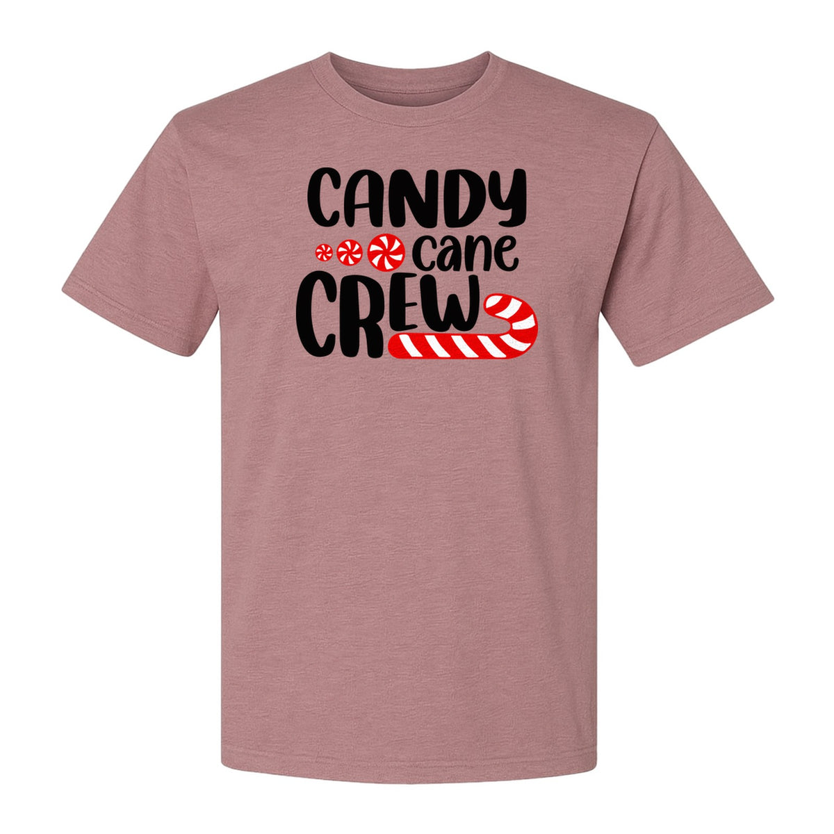 Christmas T-Shirt, Candy Cane Crew Graphic for Matching Family Holiday Parties