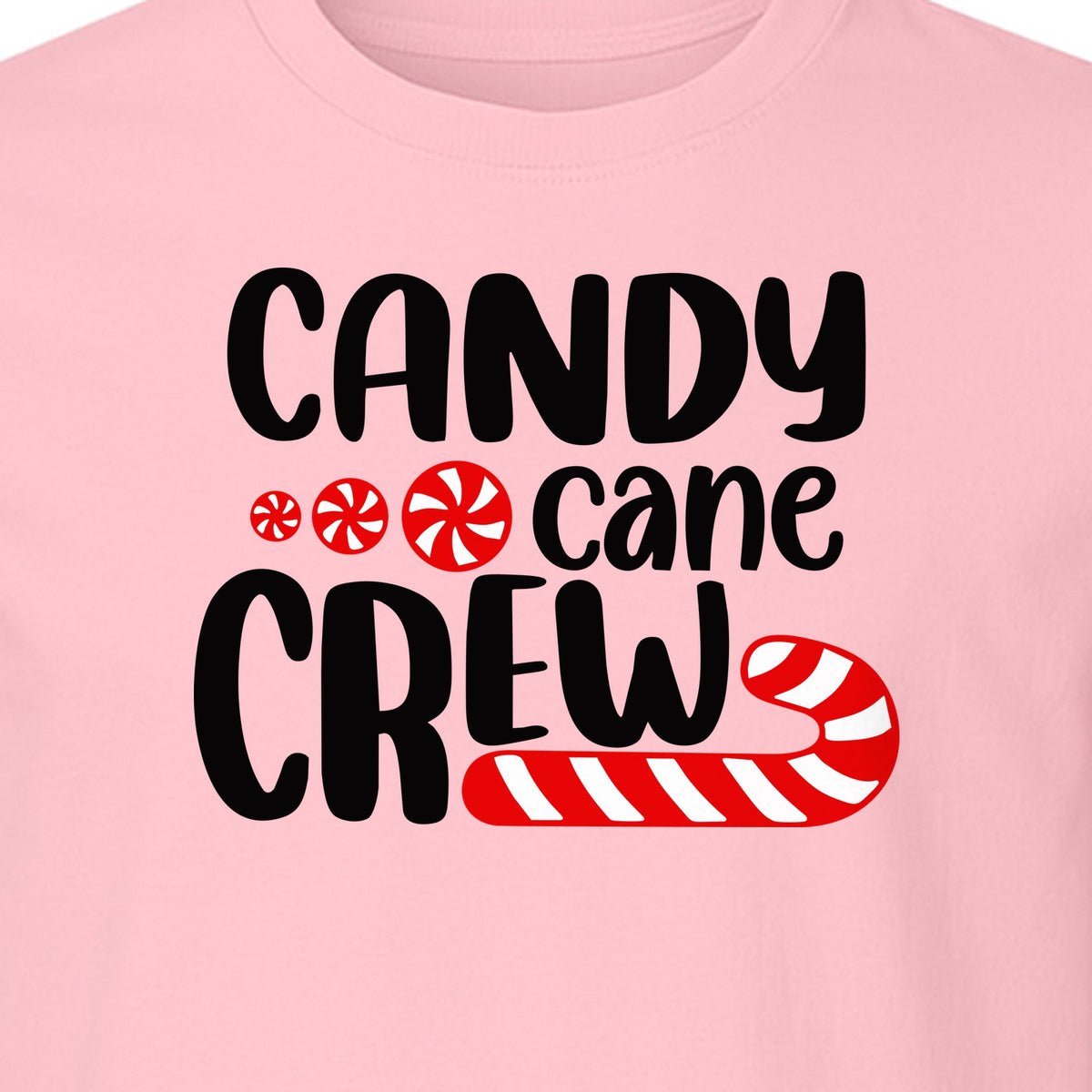 Christmas T-Shirt, Candy Cane Crew Graphic for Matching Family Holiday Parties