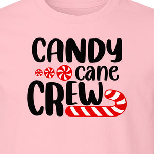 Christmas T-Shirt, Candy Cane Crew Graphic for Matching Family Holiday Parties