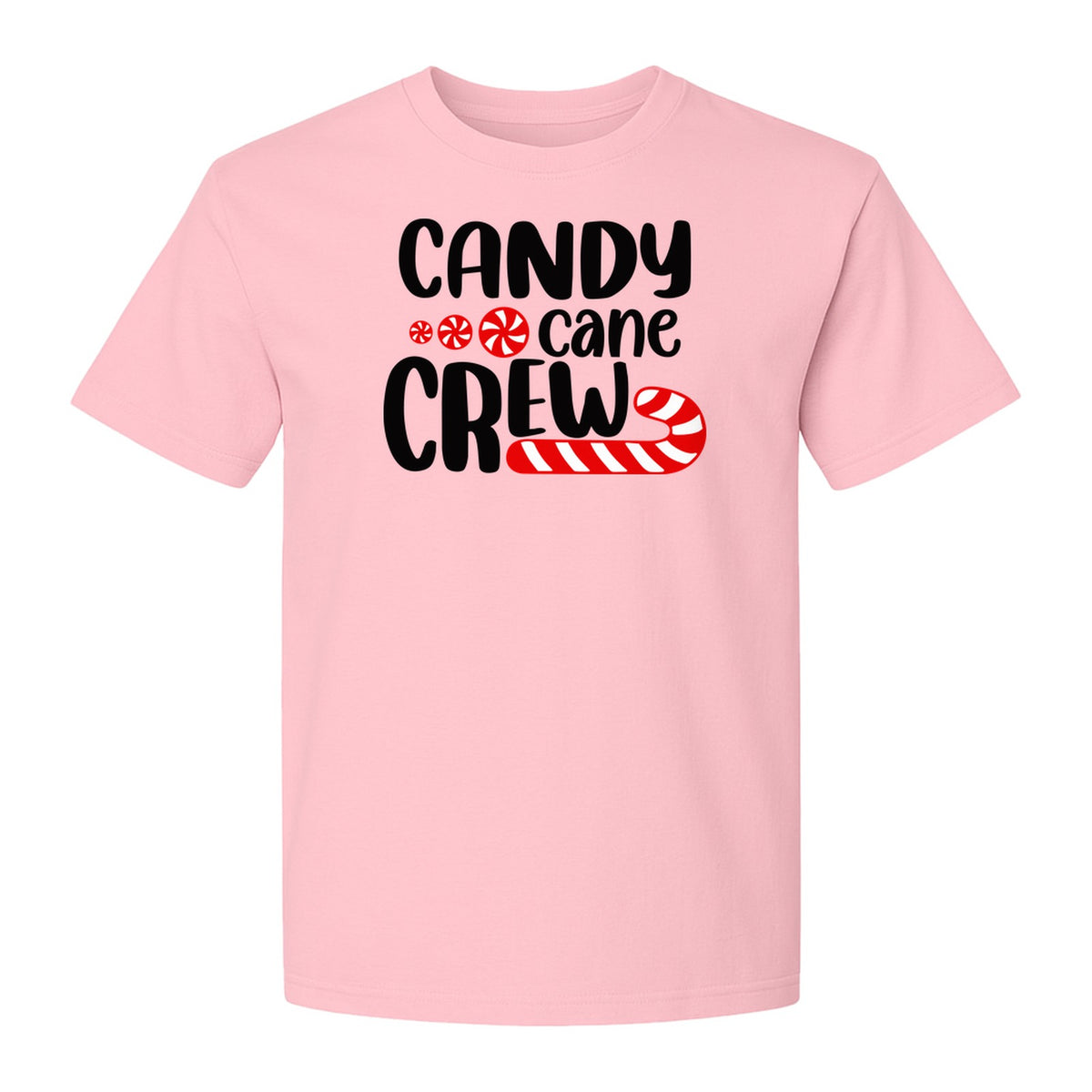 Christmas T-Shirt, Candy Cane Crew Graphic for Matching Family Holiday Parties